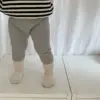2025 Autumn New Baby Long Sleeve Clothes Set Boy Girl Striped T Shirts + Solid Leggings 2pcs Suit Infant Toddler Casual Outfits 6