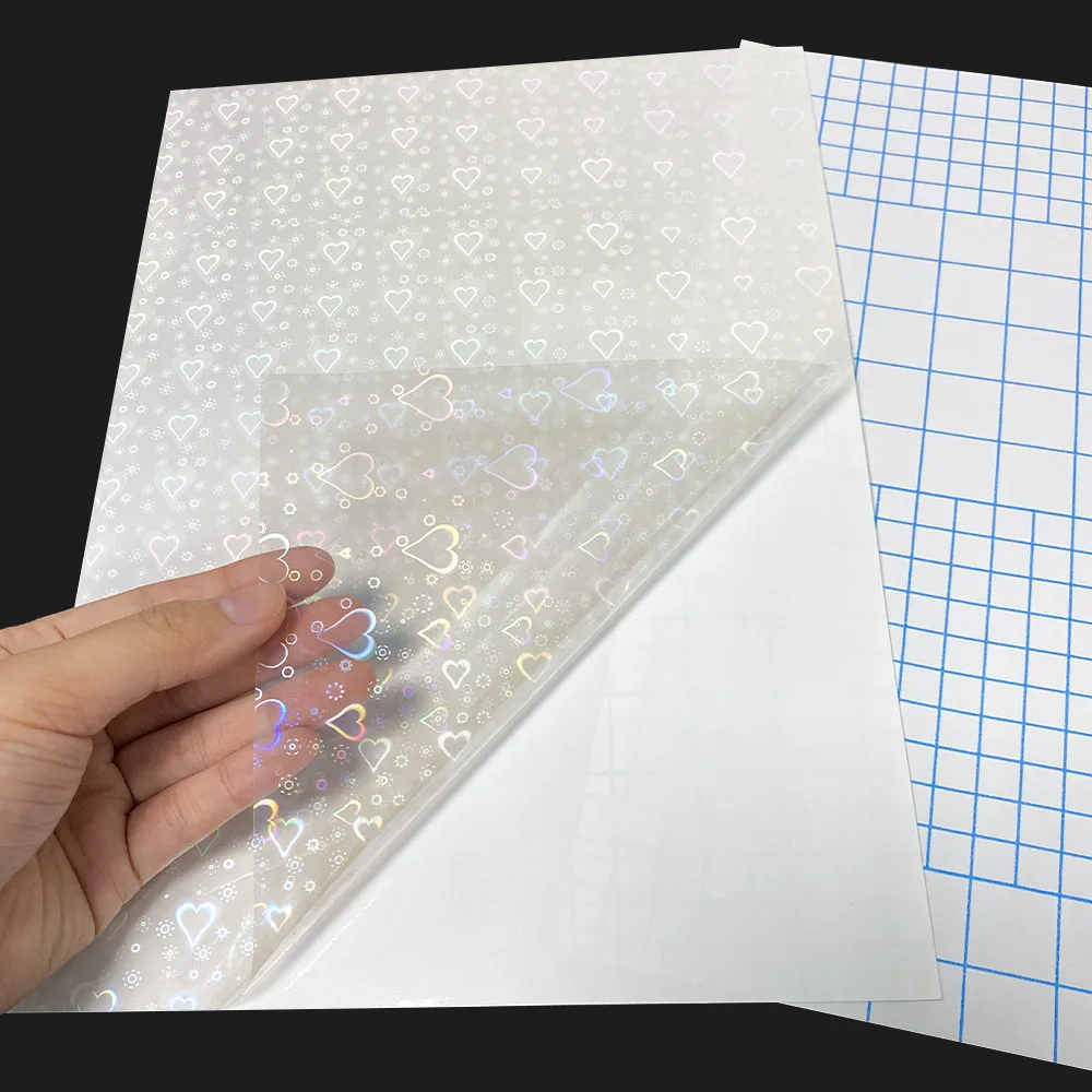 Holographic Lamination Sheets  Glass Photo Holographic Film - 50 Sheets  Glass - Aliexpress