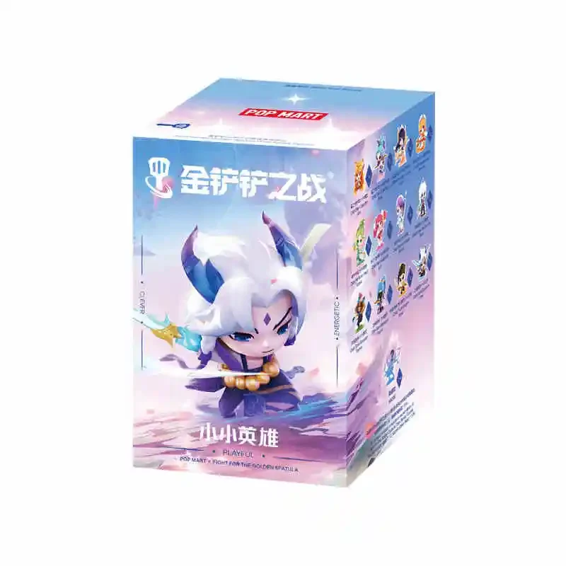 thumbnail image 1 of POP MART Fight For the Golden Spatula Chibi Tft Mobile Little Hero Series Blind Ahri Akali Yone Figure Model Toys Gift, 1 of 5