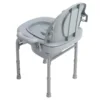 Bedside Commode Chair Bedside Commode Toilet Heavy Duty Sealed Lid Armrests with 2 Internal Buckets for Squat Toilet for Adults 2