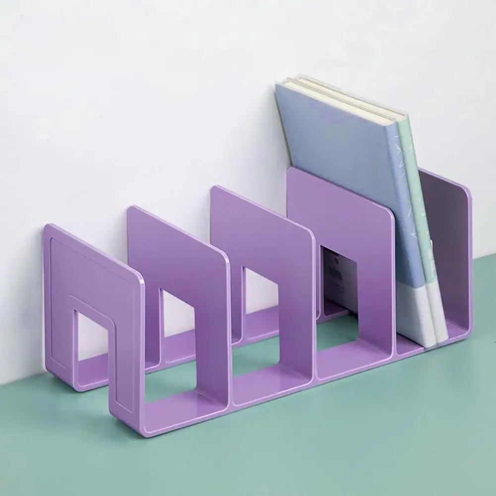Organizador De Libros De Plástico - Pack De 2 Unidades, 33x14.4x12.8 Cm, Borde Liso, Para Estanterías
