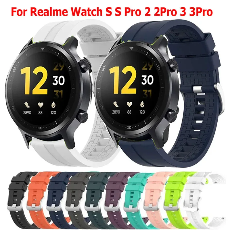 Premium 22mm Silicone Sports Watchband Bracelet - Universal Wristband Accessories
