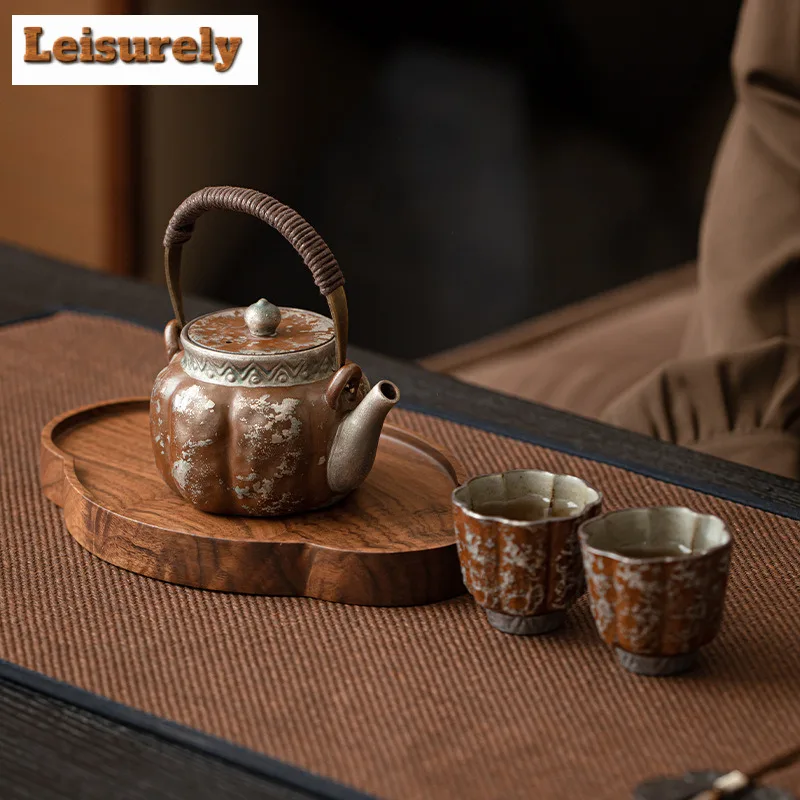 Antique Gilded Silver Ceramic Tea Set Complete Set Japanese Tea Ceremony Set Teapot And Tea Cup Set Chinese Tea Set Decoration