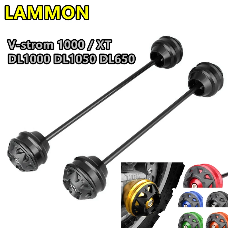 

Front Rear Wheel Protector Axle Fork Crash Slider for SUZUKI VSTROM V-strom 1000 XT DL1000 DL1050 DL650