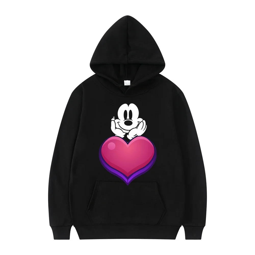 Disney Mickey Mouse Y2K Cartoon Anime Women's Hoodie 2024 New Spring and Autumn Men's Sweatshirt Kawaii Couple Pullover Hot Sale 6