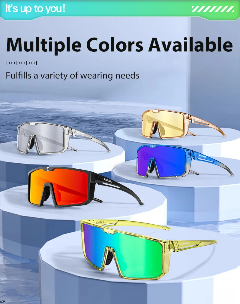 Kapvoe Outdoor Polarisierte Sonnenbrille Fahrrad Radfahren Gläser MTB Fahren Fahrrad Brillen Frauen Sport UV400 Angeln Wandern Brille – Detail 14