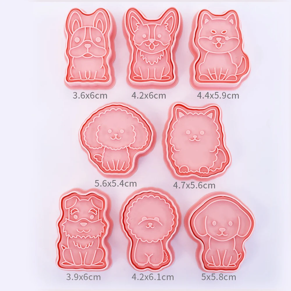 Jungle Safari Dierenvormen Set - 8 Stuks Honden