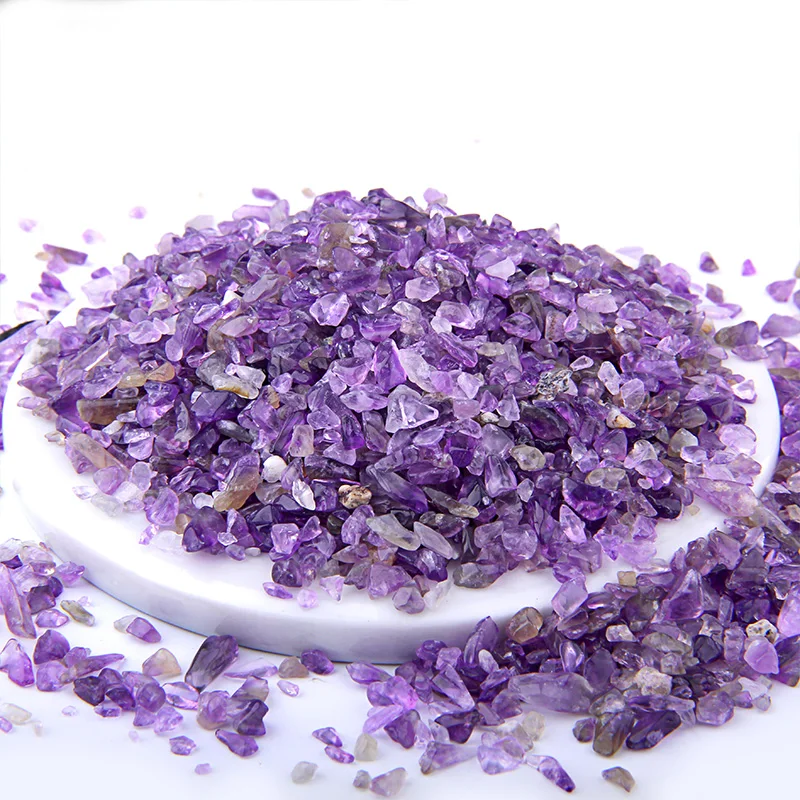 thumbnail image 1 of Grava de piedra natural de 3 a 5 mm, chips de cristal, minerales de cuarzo, curación de Reiki, ágatas pulidas, lapislázuli, decoración casera para acuarios, 1 of 5