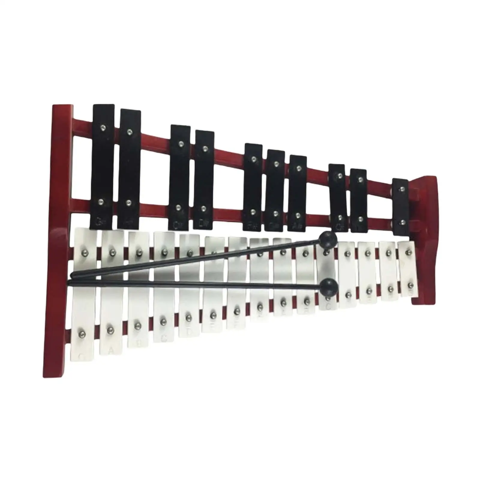 

Ксилофон, алюминиевые стержни, размер 40X25X8 см