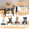 Ortable Non-Slip Elevated Dog Bowls - Foldable Xiaz Raised Feeder Bowls Stand Set With 2 Stainless Steel Bowls 2