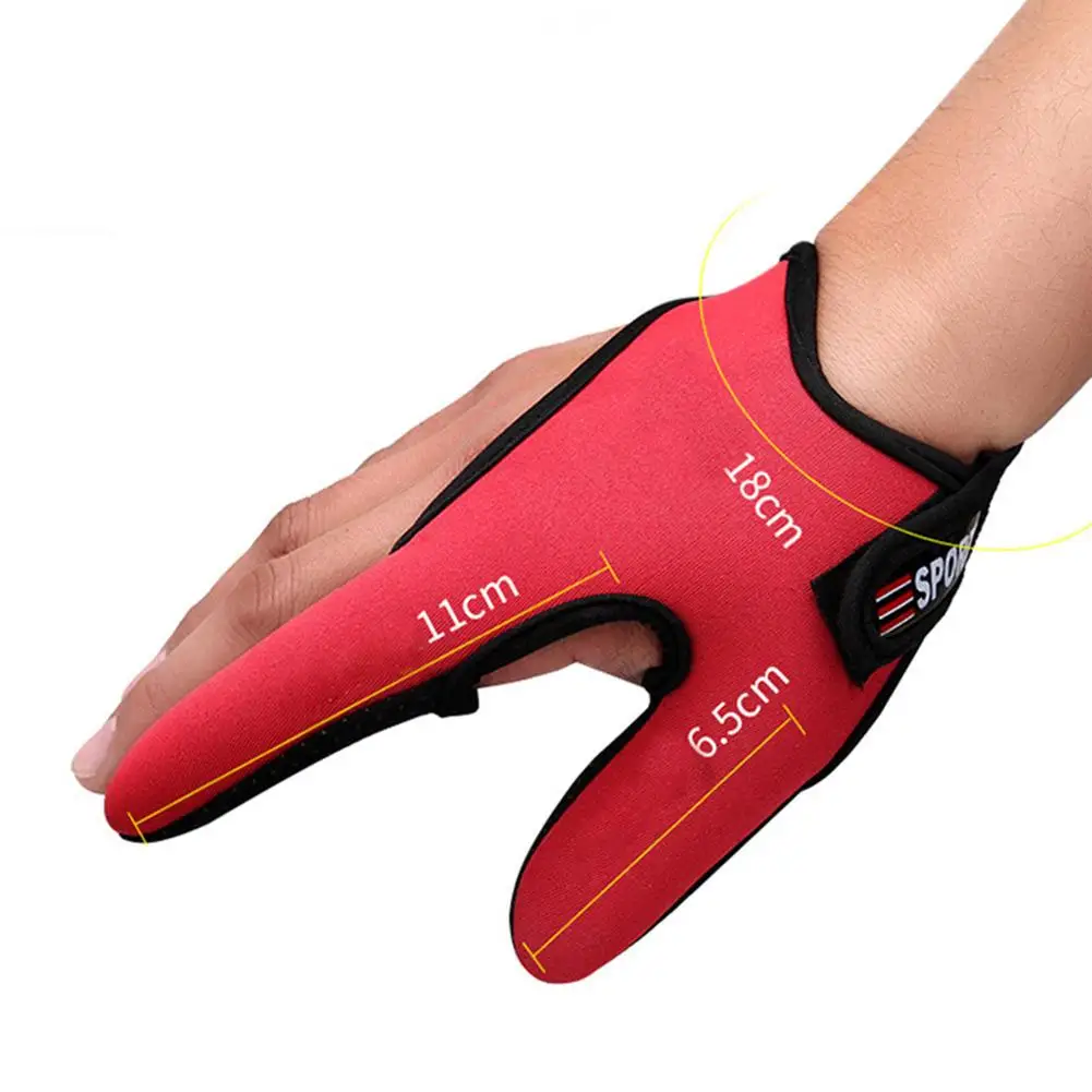 Two-Finger Gloves Fishing Lure Gloves Rod Casting Control Line Finger Protection Fingerless Glove Fishing Accessories fingerless gloves fishing gloves