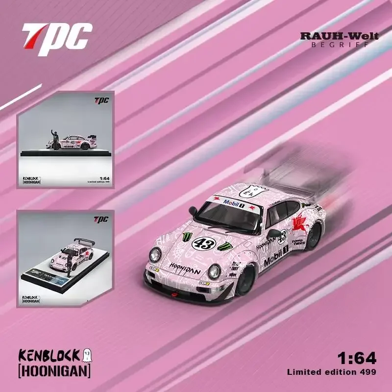 

**Pre-Order** TPC 1:64 RWB964 Block43 Pink #43 limited499 Diecast Model Car