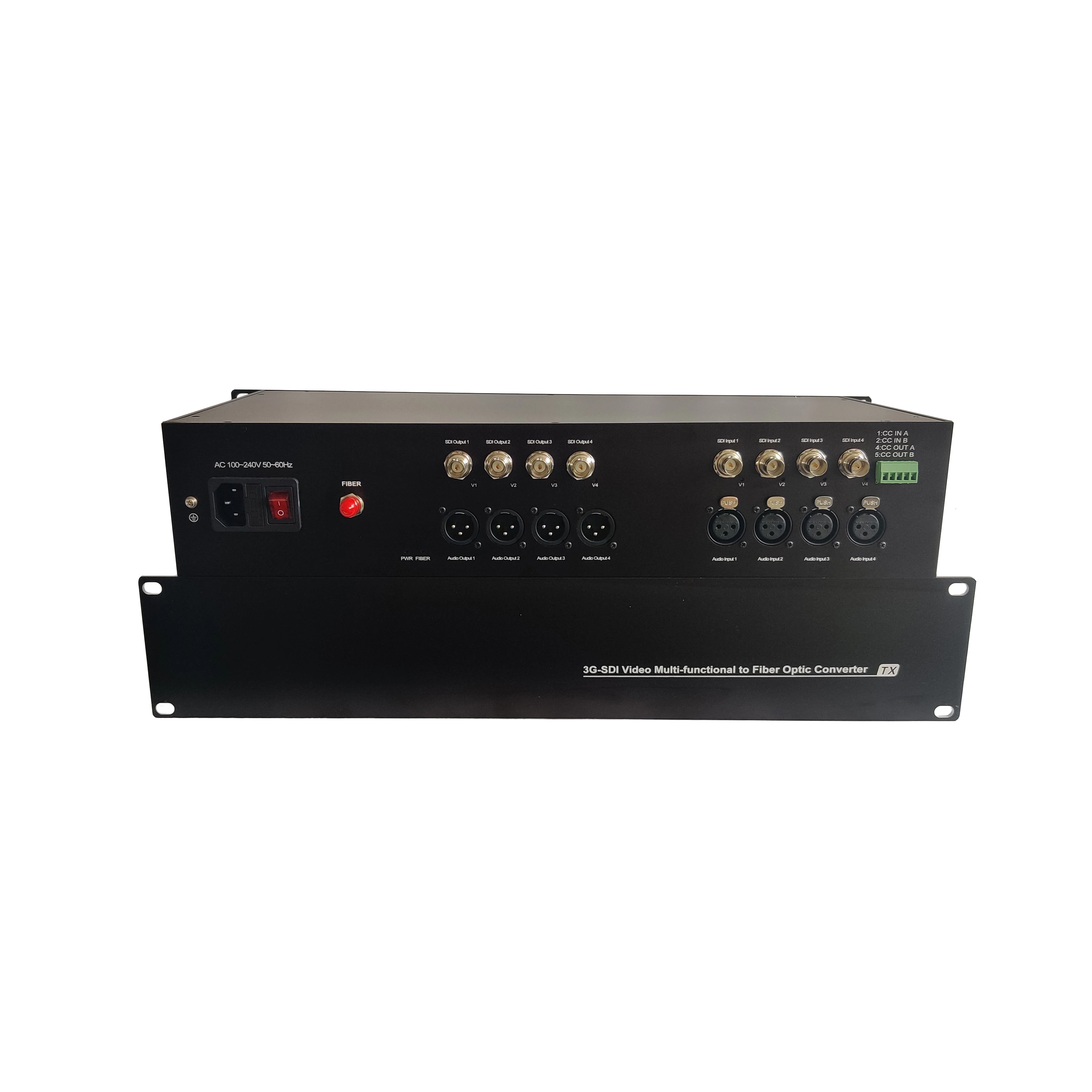 Broadcast Quality 12G/4K/3G/HD-SDI Video and XLR Audio to Optical Fiber Converter Extender Over Single Mode 1-core Fiber mini dvi fiber extender single mode fiber optic media converter 20km 1080p 60hz video transmitter and receiver