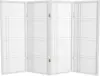 4 Ft. Short Double Cross Shoji Screen - White - 4 Panels 1