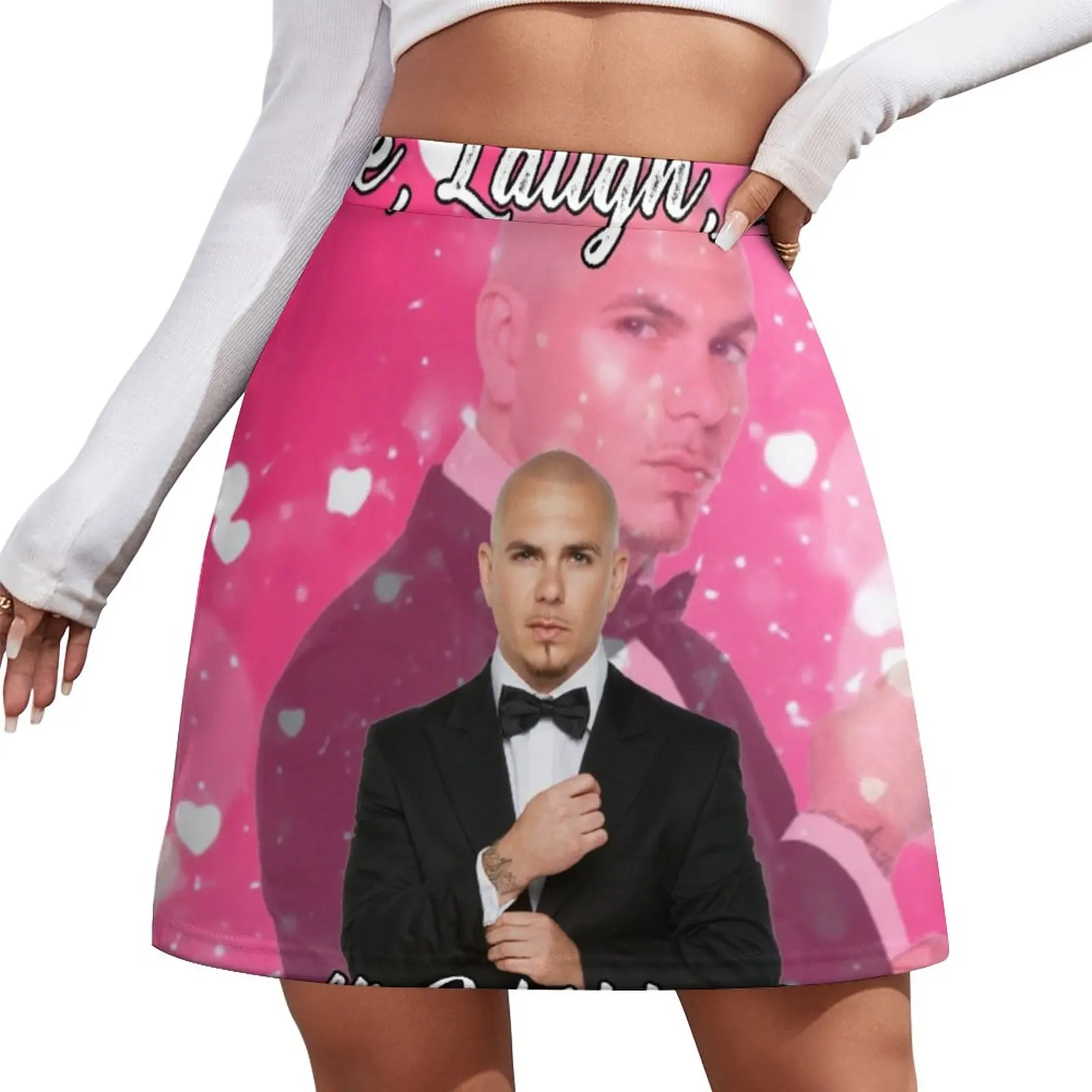 

Mr Worldwide Says to Live Laugh LoveYrs22 Mini Skirt short skirt night club outfits fashion