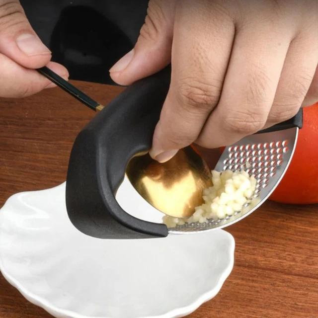 Stainless Steel Garlic Press 4