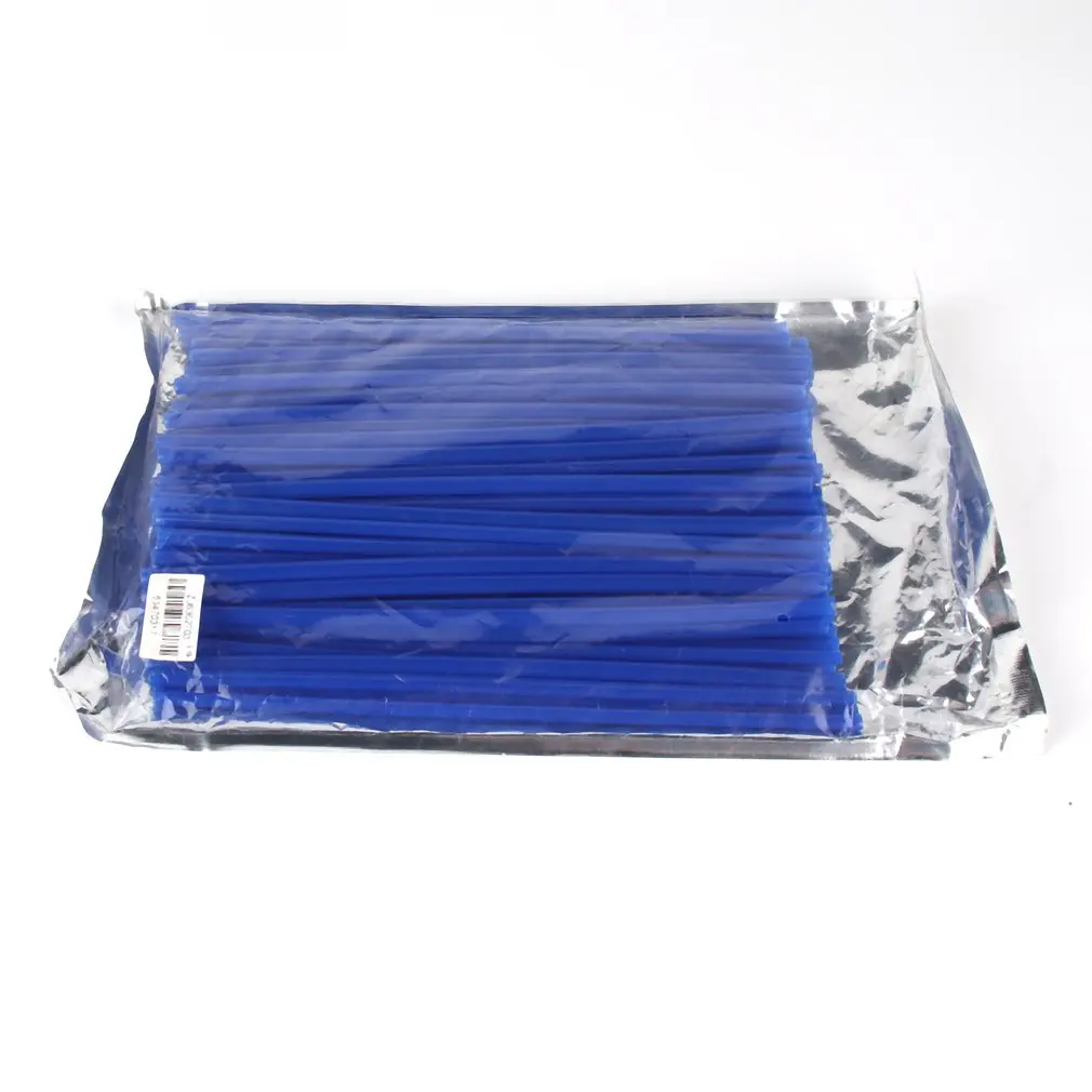 72-Pack 6 Colori Bici Moto Mountain Bike Mtb Modifica Ruota Raggi Manica Tubo Di Sicurezza Snap-On Clip Tubo Avviso Di Sicurezza