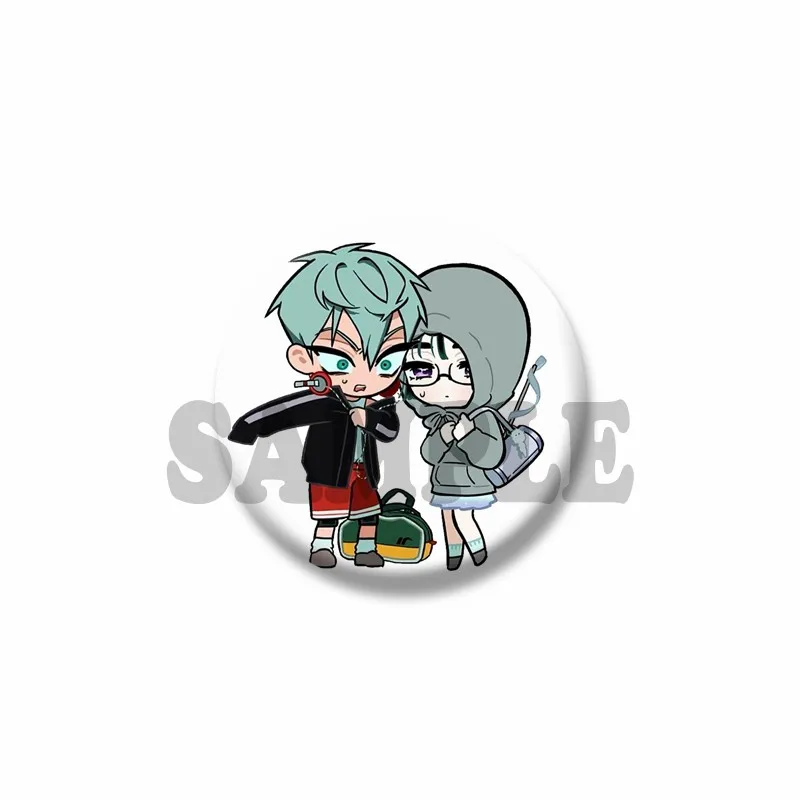 Cute Anime Pins Handmade Round Brooch Cartoon Cosplay Badge - Adorable Jewelry Accessories & Gifts