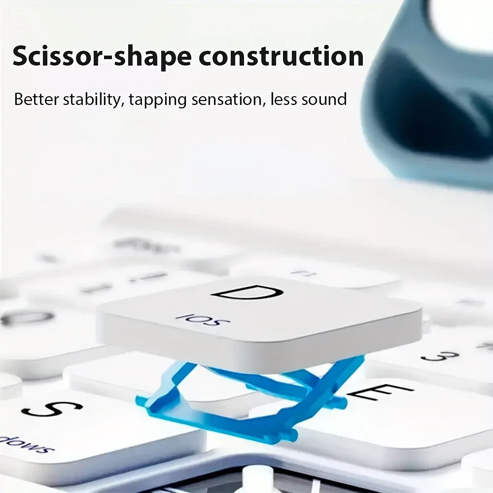 Sleek Wireless Bluetooth Keyboard with Type-C Charging
