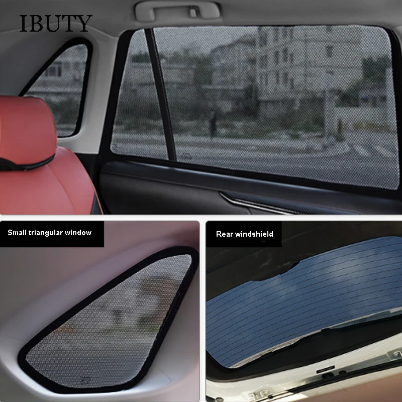 For Nissan KICKS 2017-2023 Car Sunshade Rear Windshield Sun Visor Mesh Curtains Side Window Sunshield Heat Protecion Cover