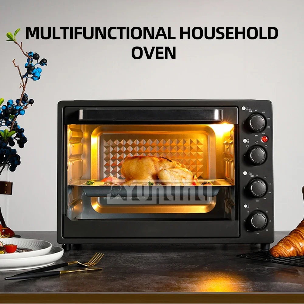 40L Electric Oven Multifunctional Large Capacity Electric Oven Household Four Layer Breakfast Machine