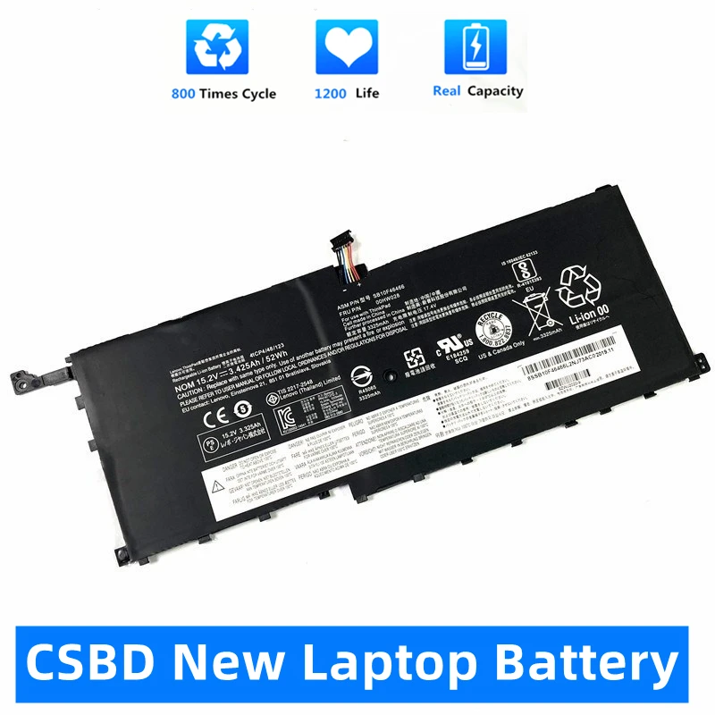 

CSBD New 00HW029 00HW028 01AV439 15.2V Laptop Battery For Lenovo ThinkPad X1 Carbon Gen 4 (2016) X1 Yoga 1st(2016) SB10F46467