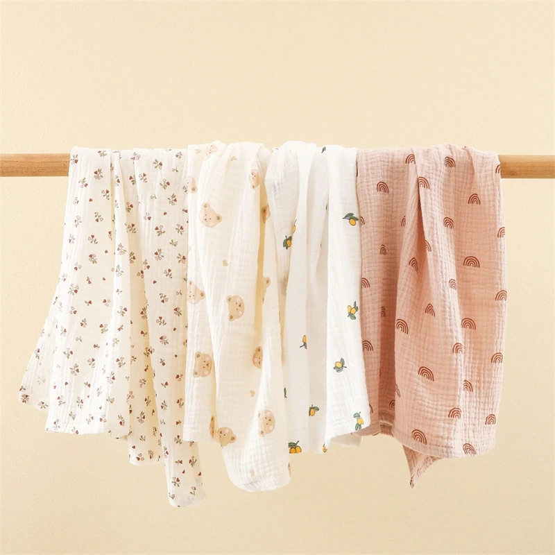 1Pc  85x65CM Upgraded Swaddle Blanket Cotton Muslin Blankets for Girls & Boys Baby Receiving 4