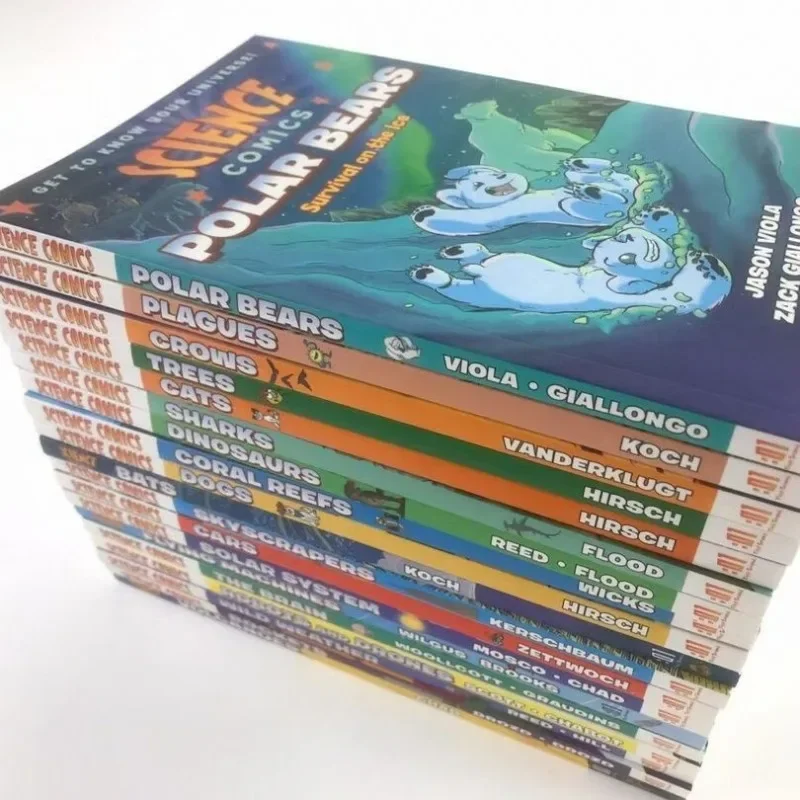 

English Original Science Comics Series of 25 Full-color Comics Nature Science
