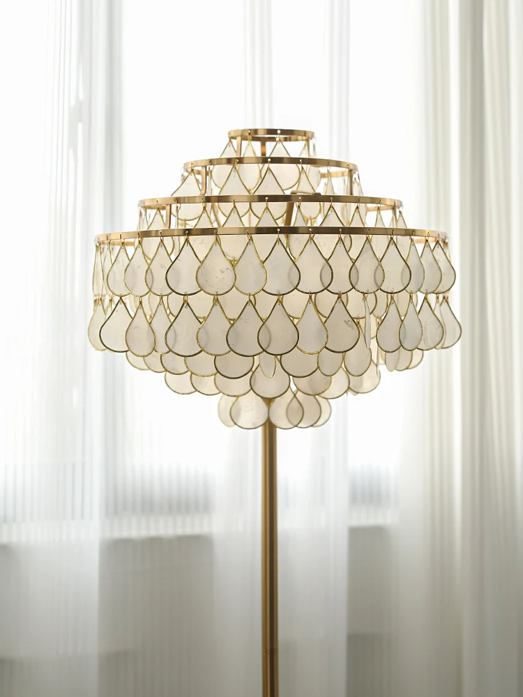 

Handmade Shell Floor Lamp Study Bedroom and Living Room Decoration Lamps