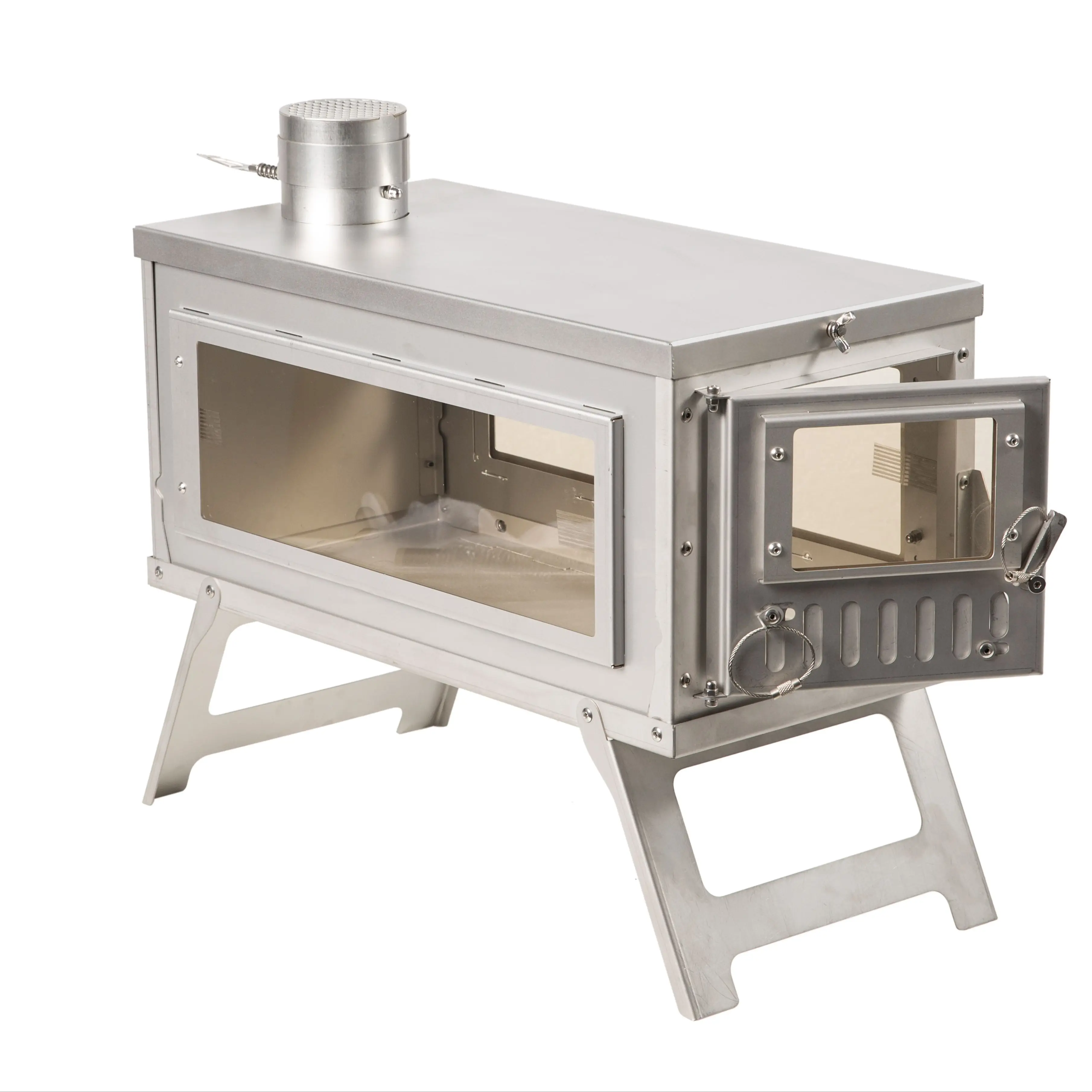 HOT TENT STOVE GLASS SIDE WINDOWS 1