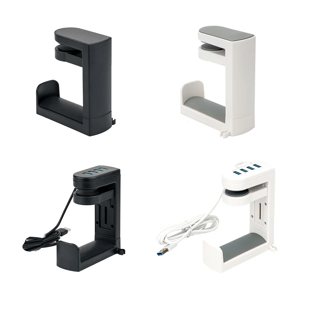 

Подставка для наушников с крючком, универсальный держатель для гарнитуры из АБС-пластика, вращающийся Подставка для наушников, офисный Белый/4