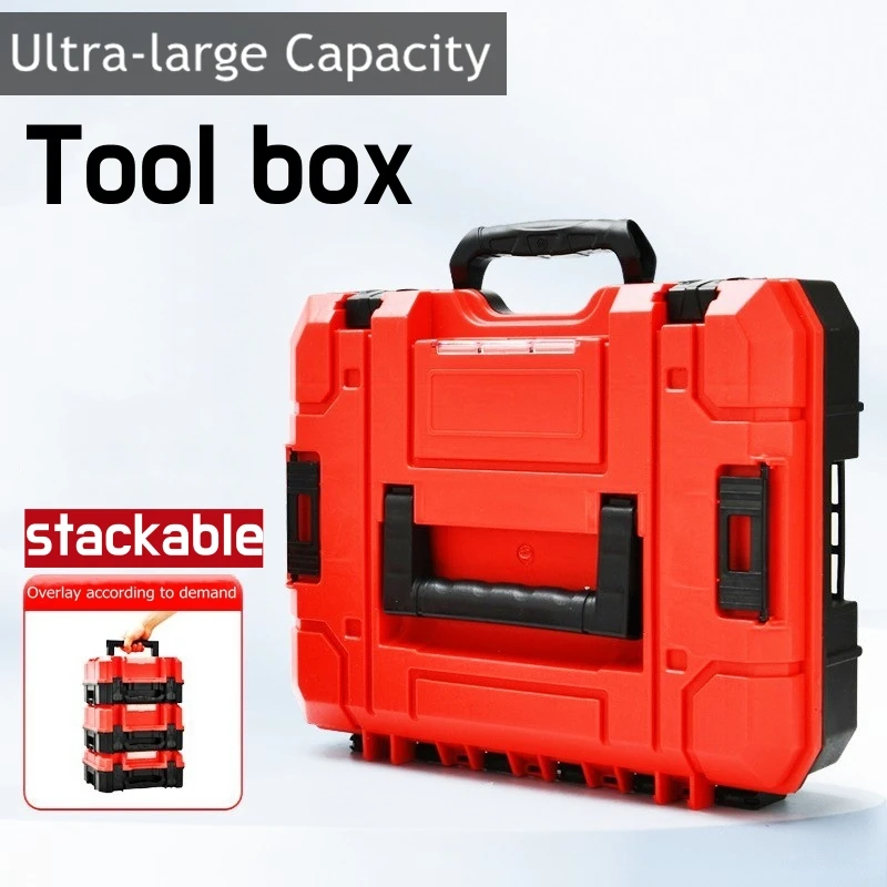 Piece Box Toolbox For Mechanics Hard Plastic Tool Organizer Suitcase Large Empty Tool Box Set Hard Case Drill Tools Storage tool storage box plastic tool box storage organizer box