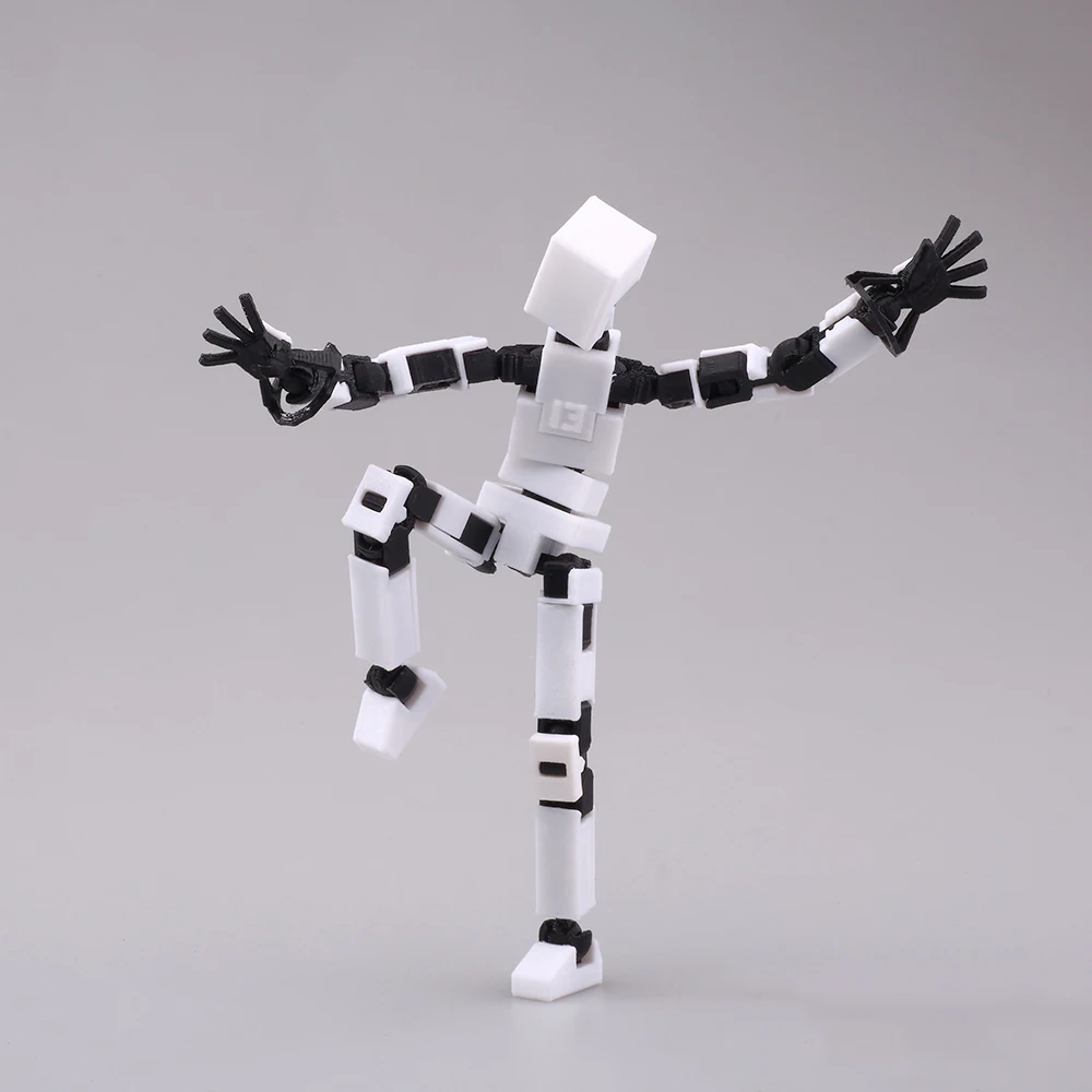 3D impresso Lucky 13 Robot Toys para crianças, figuras multi