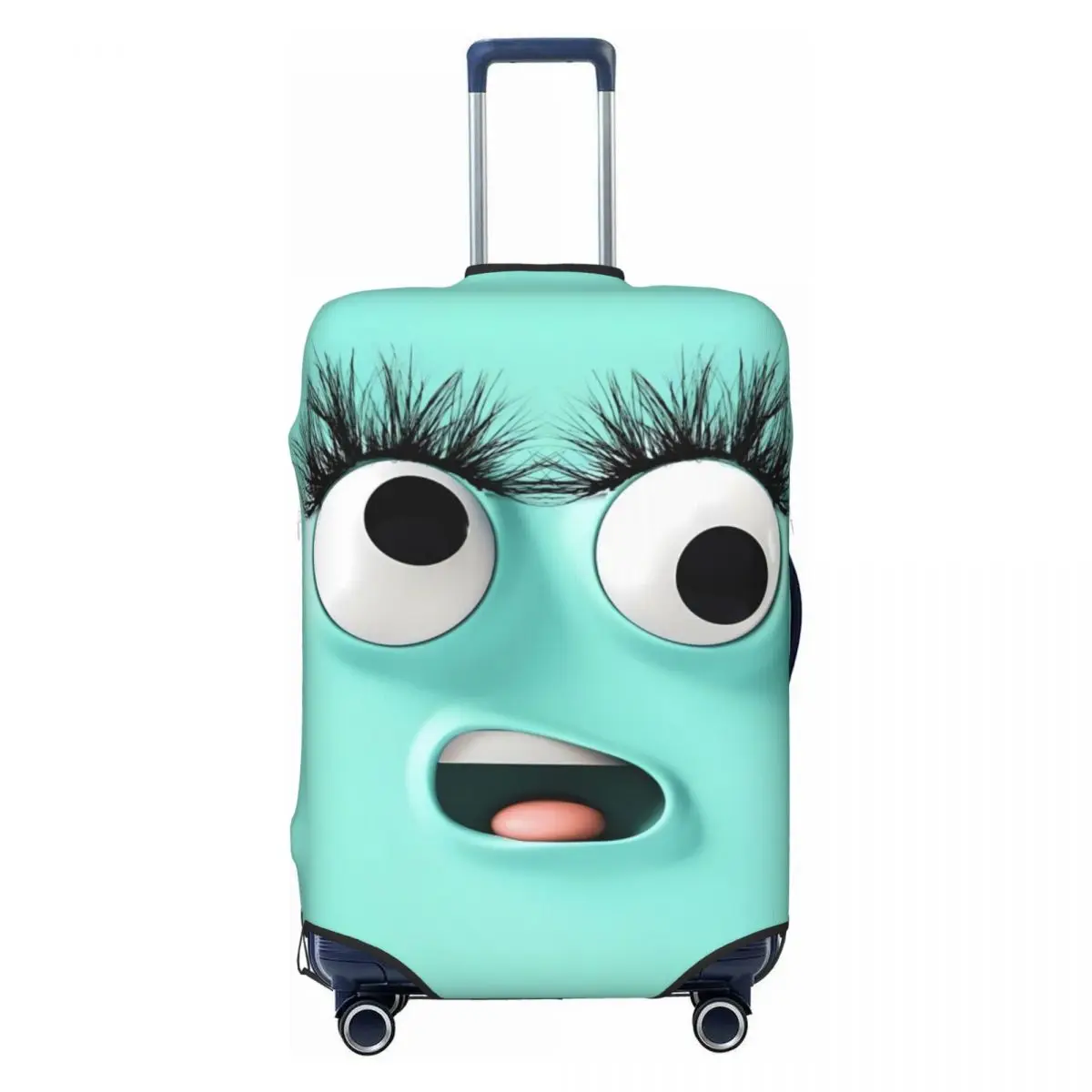 Funny Expression Suitcase Cover Holiday 3d Cartoon Face Fun Luggage Accesories Business Protection 2