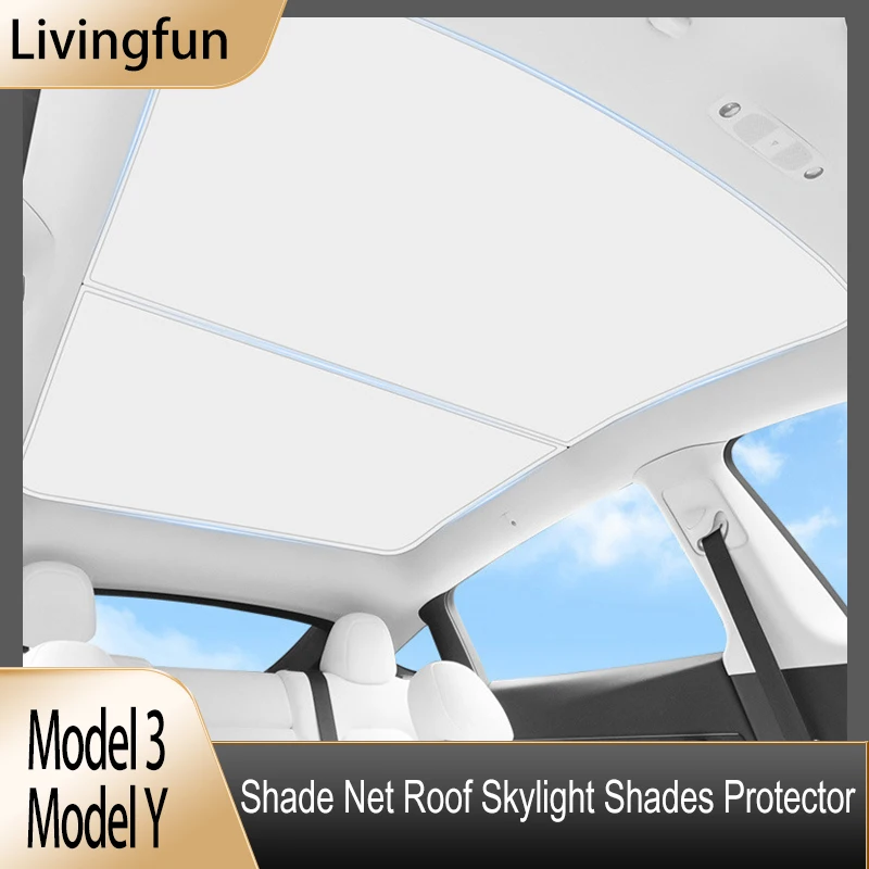 

Livingfun For Tesla ModelY Model3 2023 Sunshade For Tesla Car Model 3 Sunshade Roof Sunscreen Baffle Model Y 2023 Accessories