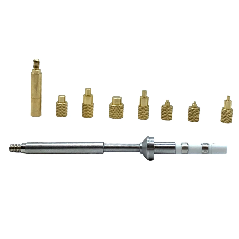 TS100 Soldering Iron Tip M2-M8 Brass Hot Melt Nut Insertion Kit 3D Print Accessory for TS100 TS101 PTS200 PTS201 Soldering Iron