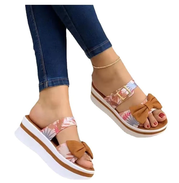 Women Shoes 2022 New Sandals Open Toe Shoes For Women Solid Color Ladies Shoes Casual Beach Wedge Sandals Light Zapatos De Mujer