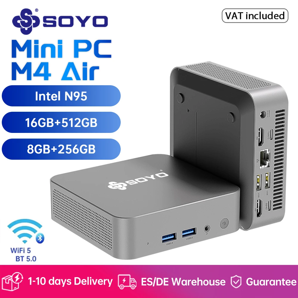 ミニPC SOYO M4 Pro Intel N95 16GB 512GB Win11 SOYO Mini PC M4 Air Intel Alder Lake N95 Windows 11 Pro DDR4