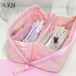 Large Capacity Pencil Bag Aesthetic School Big Pouch Girl Cute Stationery Holder Bag Children Pen Case Students School Supplies