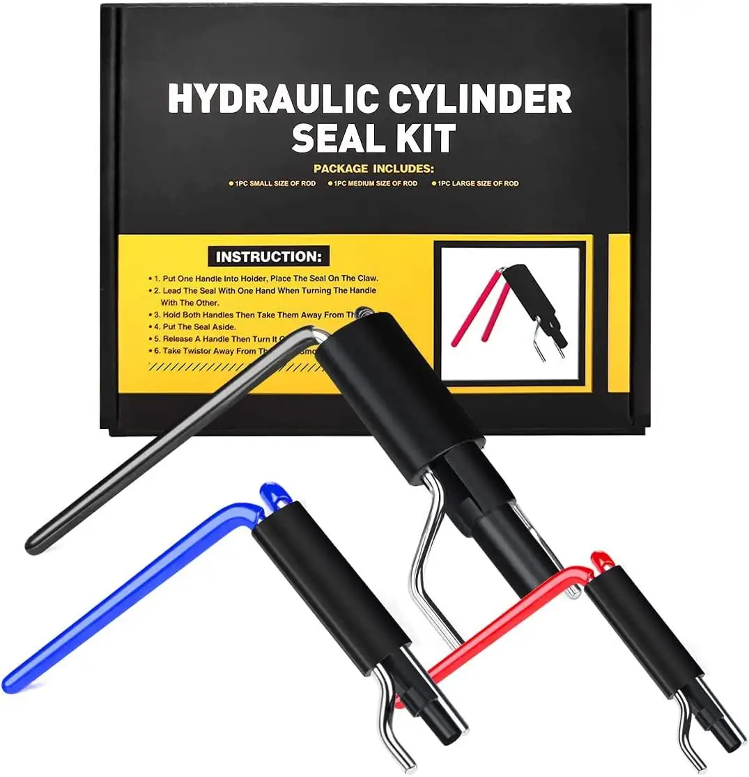 Ferramentas de Instalação do Selo Hidráulico Selo do Reparo do Pistão do Cilindro Hidráulico U-cup Rod Seal Seal Twistor Install Tool Pcs