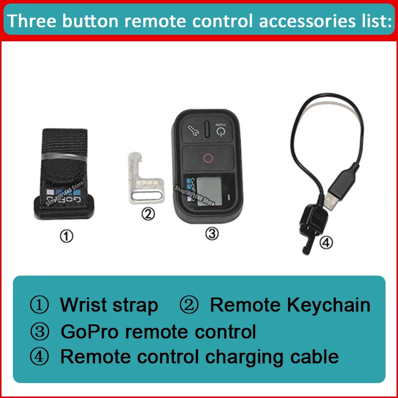GoPro Wireless Remote Control Upgraded version For MAX hero8 hero7 hero6 hero5 hero4 3 accessories wireless controller ARMTE-002 wireless remote control