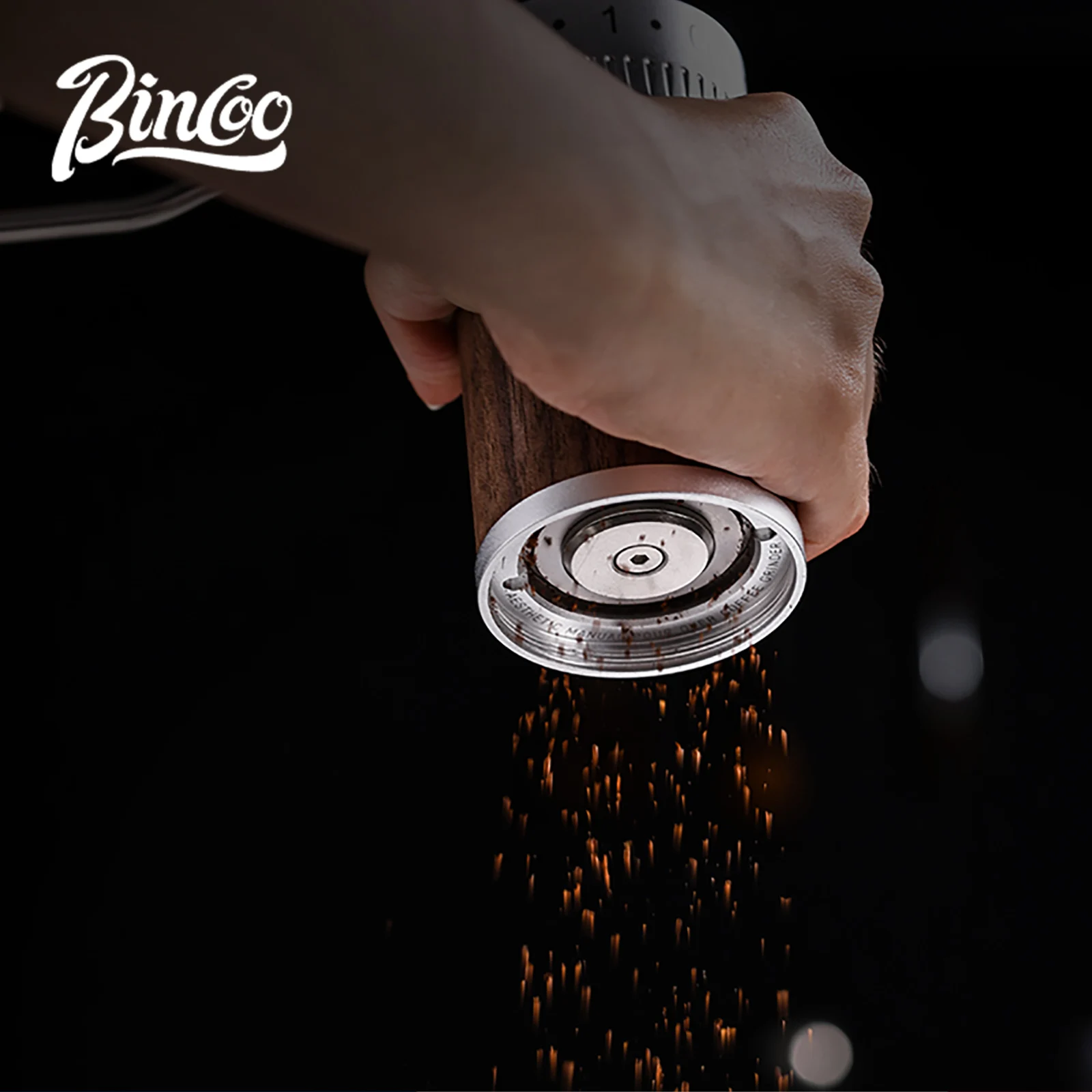 مطحنة قهوة يدوية من Bincoo، مطحنة لدغ قابلة للتعدي...