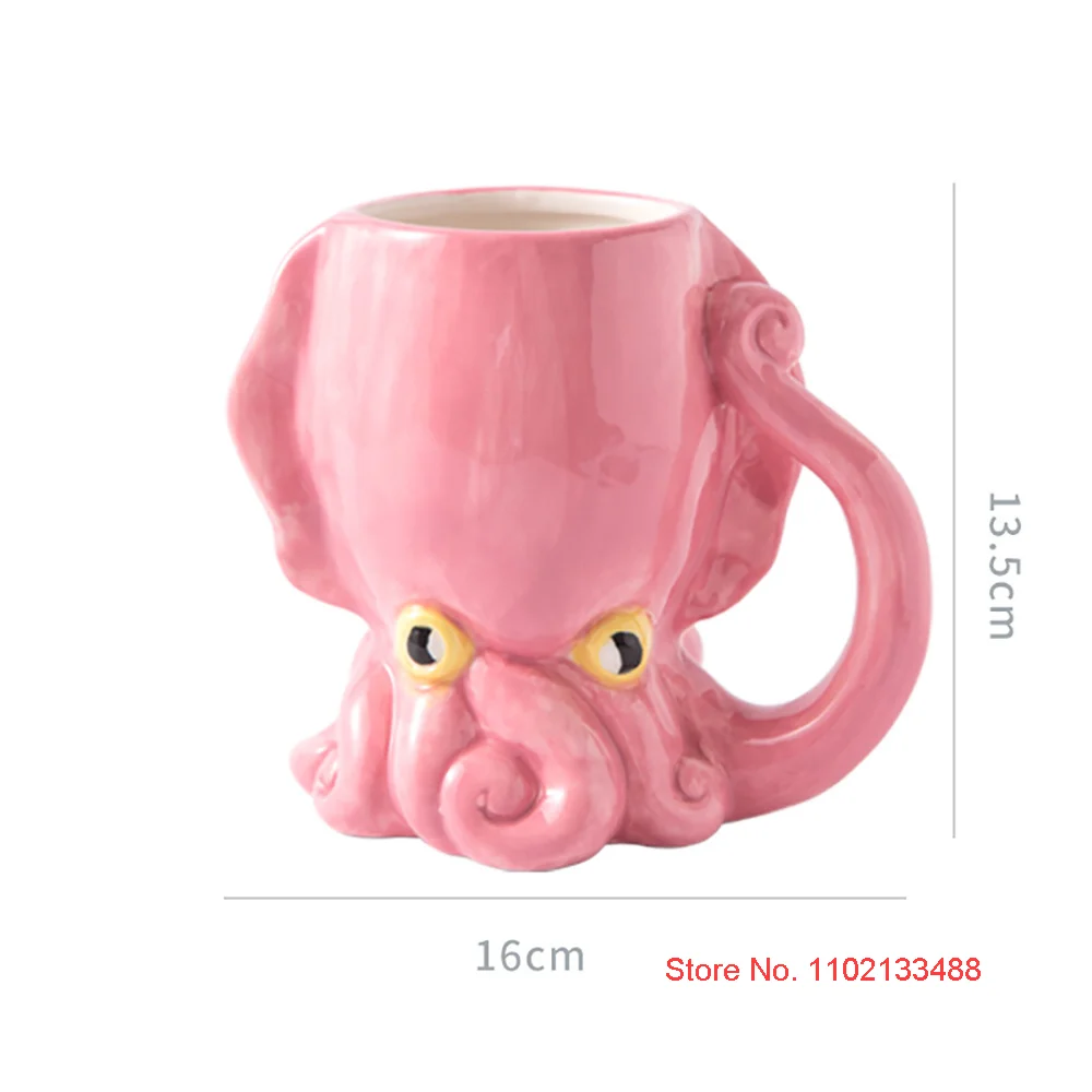 520ml Cute White Baby Elephant Cocktail Glasses Ceramics Tiki Mug