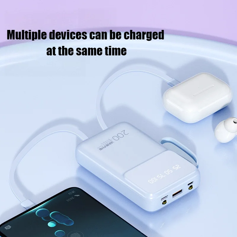 Batería externa portátil con carga rápida para iphone samsung xiaomi_voghion.com