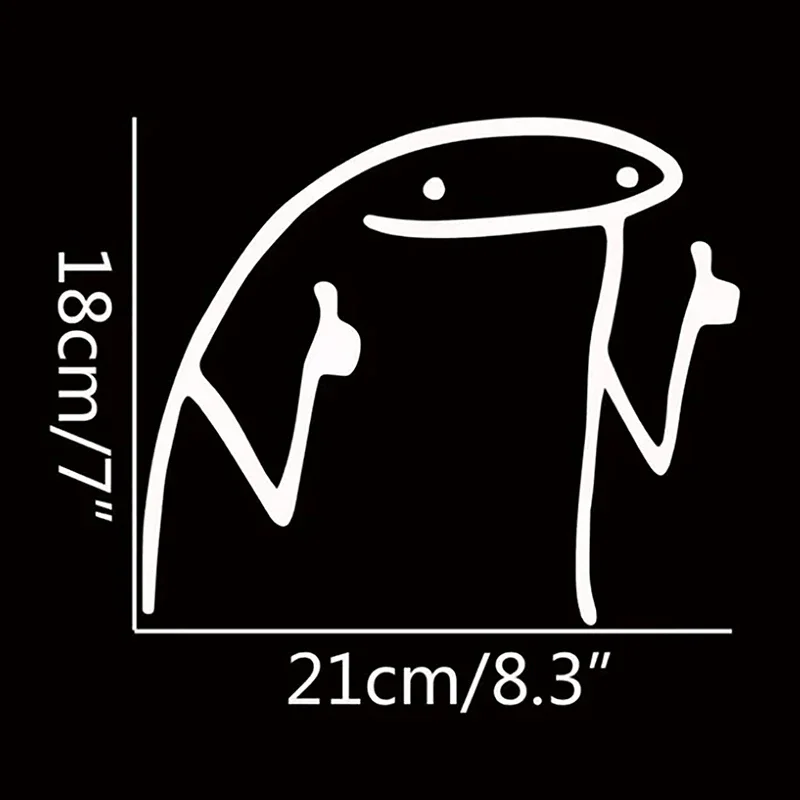 Stick Man Thumbs Up Car Decal Automotive Die Cut Vinyl Sticker Auto Decoration Bumper Window Graphics