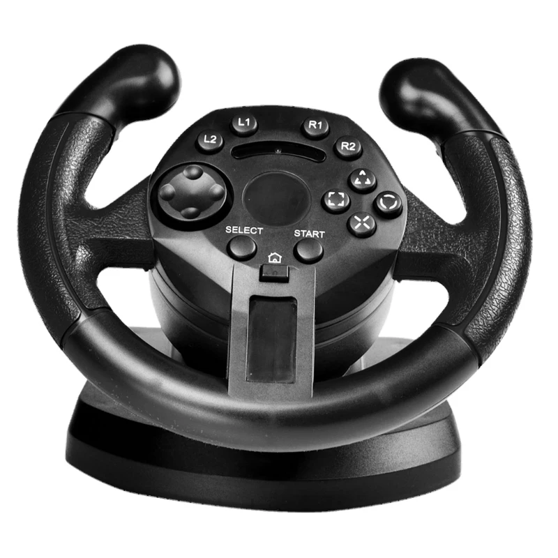 Racing Steering Wheel For PS3/PC Switch Game Steering Wheel Vibration Joysticks Remote Controller Wheels Drive With footbrake racing steering wheel