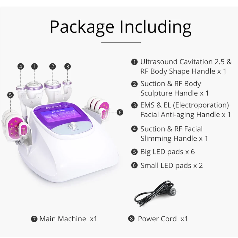 最新キャビテーション30KHZ ラジオ波5MHz 顔用バキューム付き 最新
