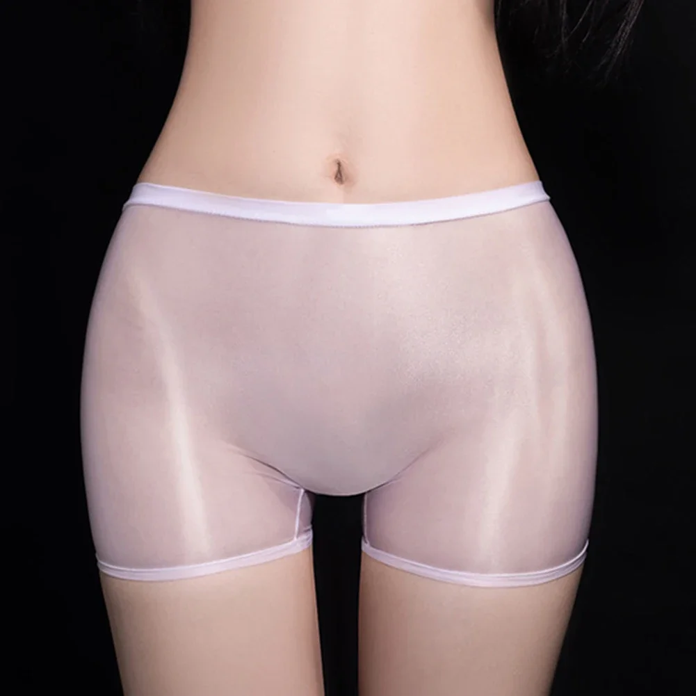 Women Sheer Seamless Lingerie For Ladies Safety Shorts Utra Thin Transparent Smooth Underwear Panties Safety Short Pants