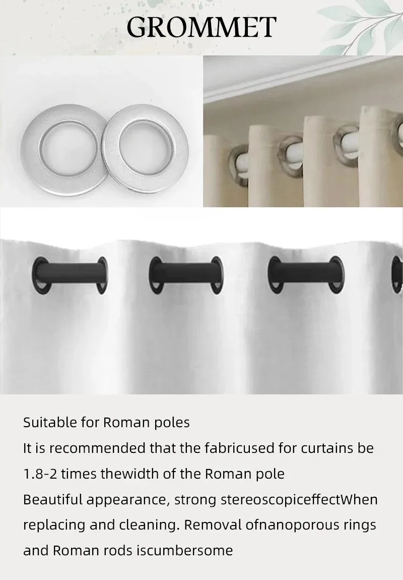 Beige Curtain Semi Light Blocking | Thin Soft Screens Pleated Window Curtain