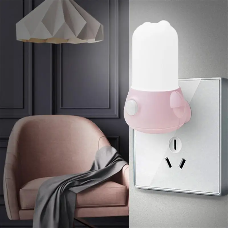

Night Lamp Led Energy Saving Small Power Saving Lovely Home Decor Wall Lamp Socket Eu Us Plug-in Bedroom Lamp Night Light